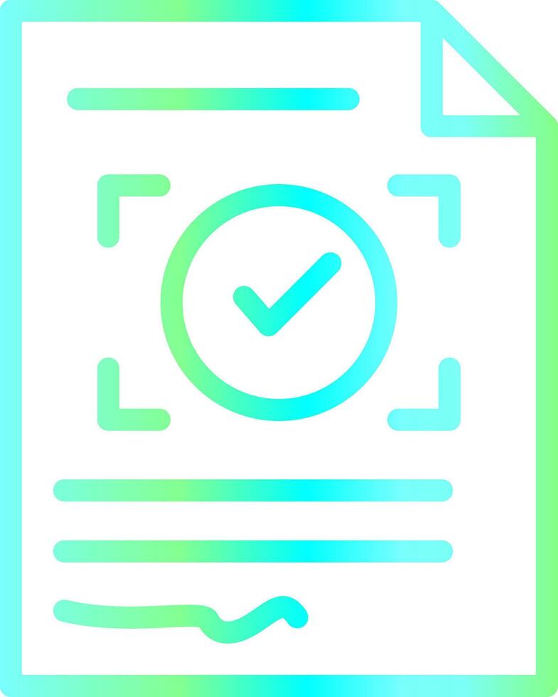 Approval Creative Icon Design vector
