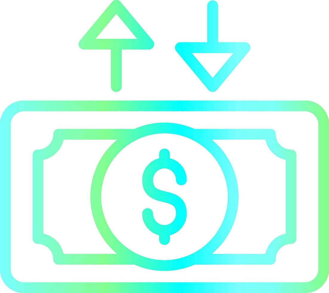 Cash Flow Creative Icon Design vector