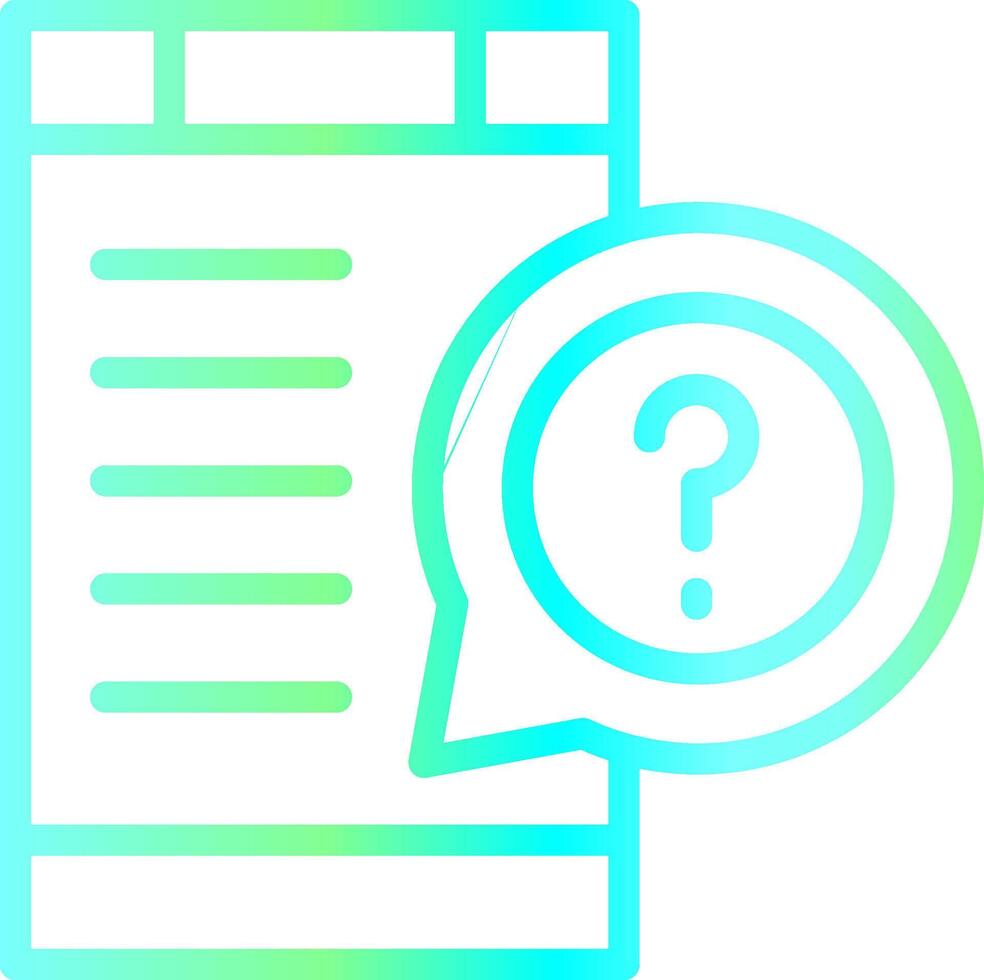 Question Creative Icon Design vector