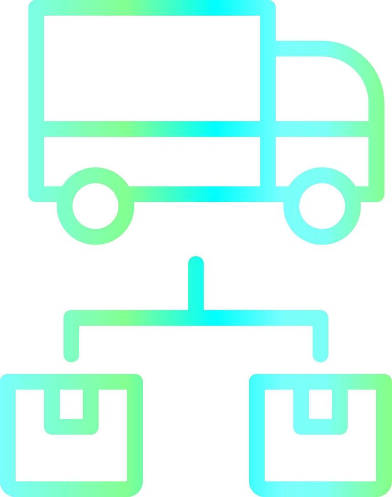 Line Blue Green Gradient Design vector