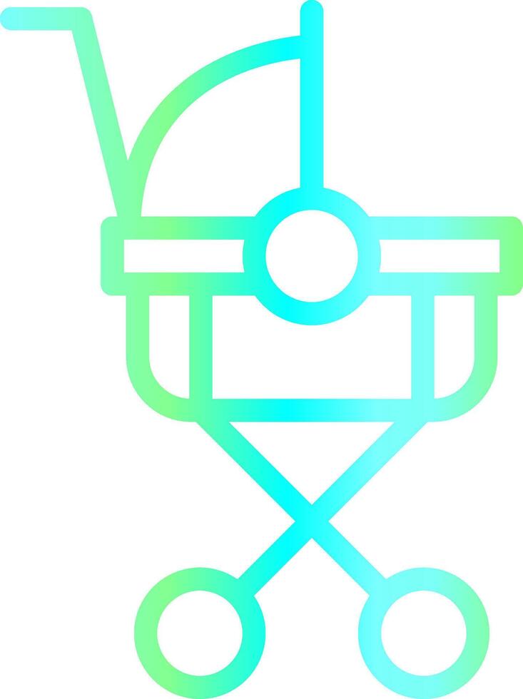 Stroller Creative Icon Design vector