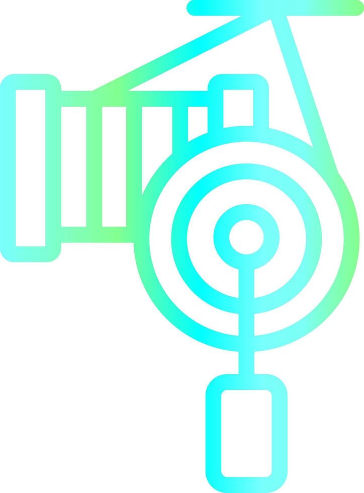 Fishing Reel Creative Icon Design vector