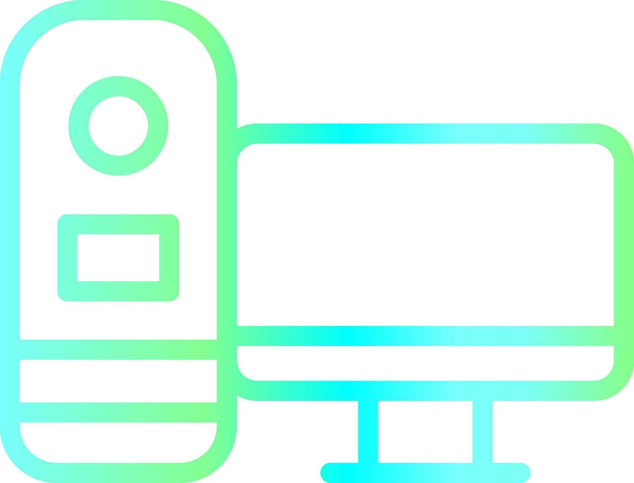Gaming Pc Creative Icon Design vector