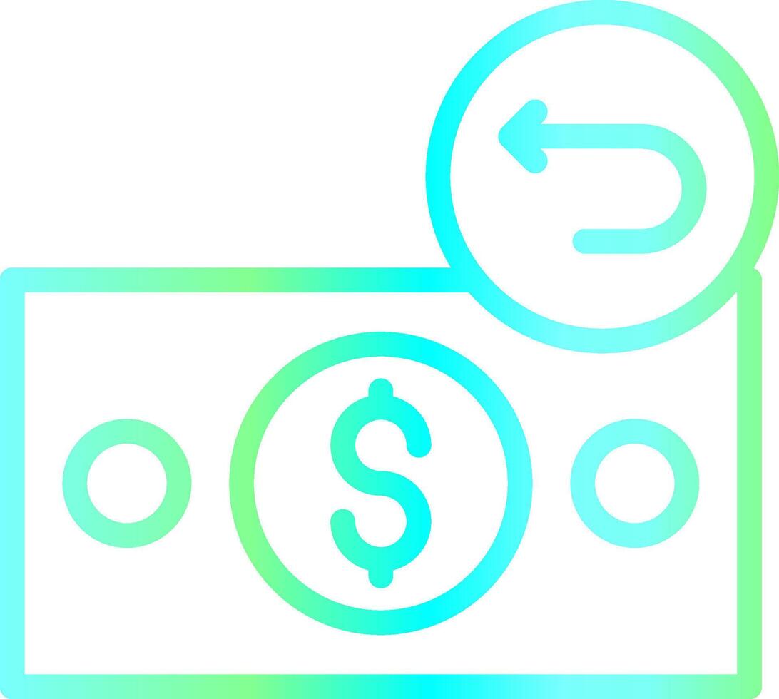 Line Blue Green Gradient Design vector