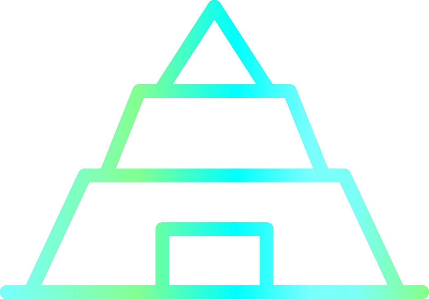 Pyramid Creative Icon Design vector