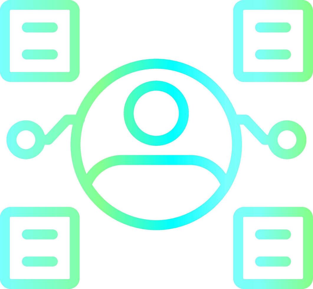User Predictions Creative Icon Design vector