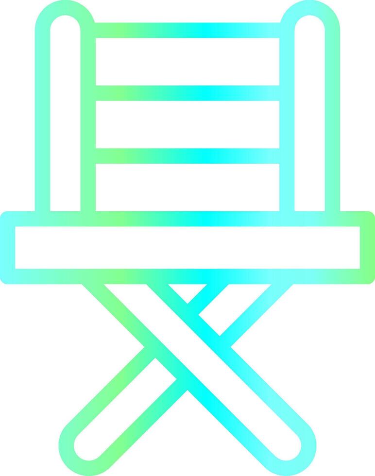 Fishing Chair Creative Icon Design vector