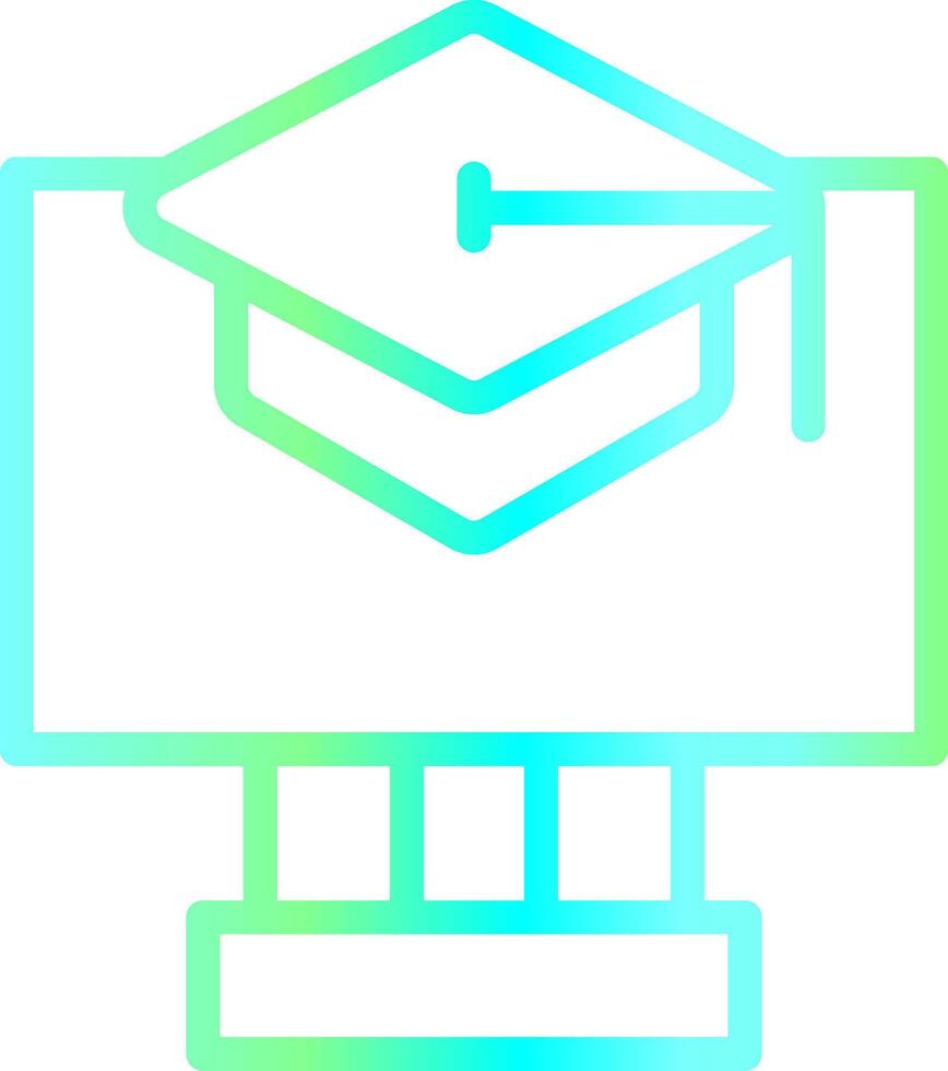 Online Courses Creative Icon Design vector