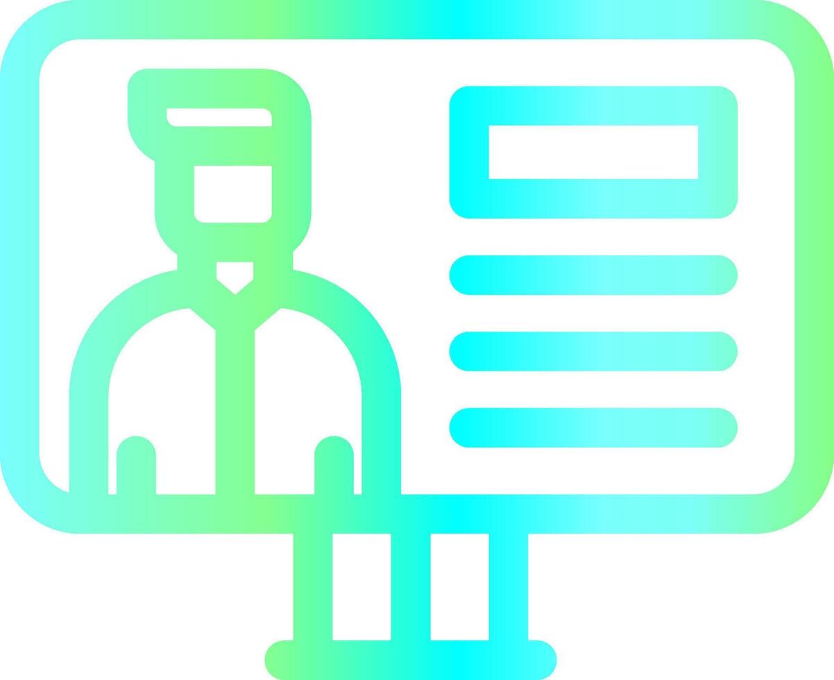 Online Lecture Creative Icon Design vector