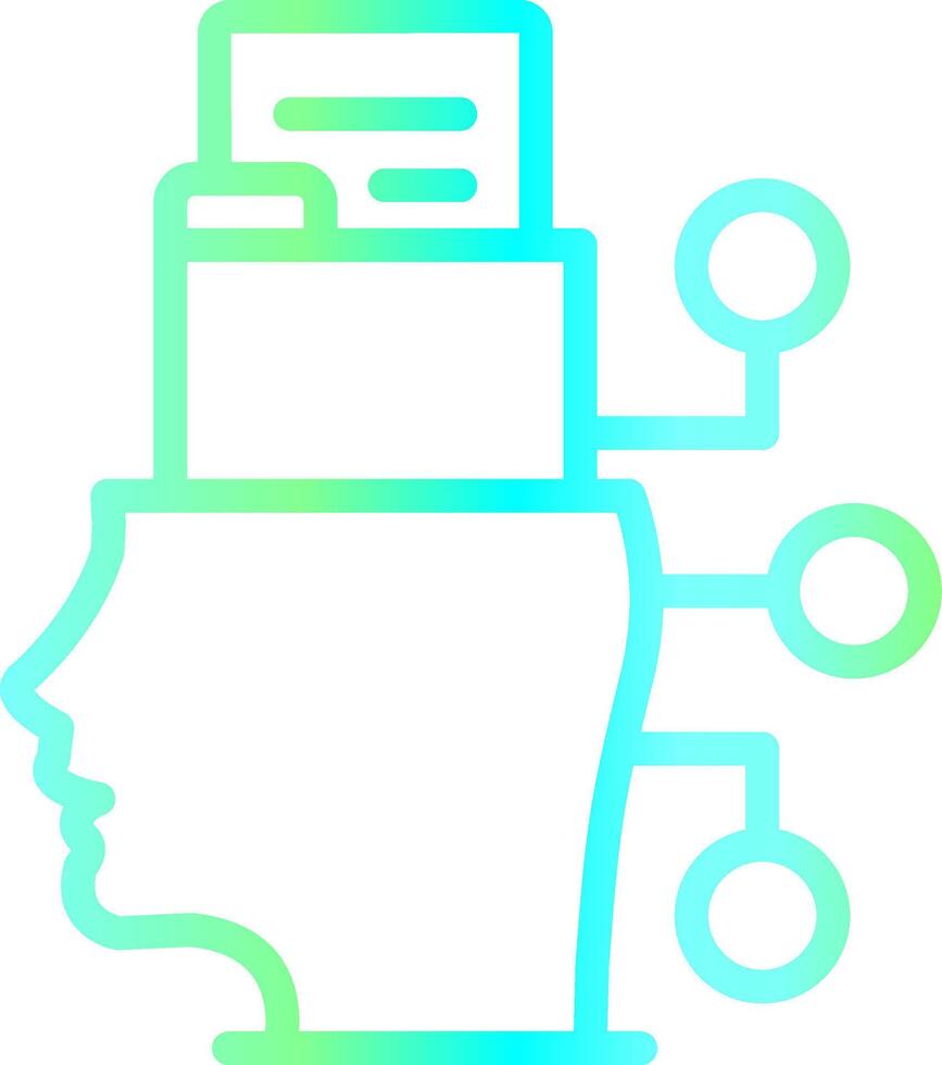 Intelligent Data Creative Icon Design vector