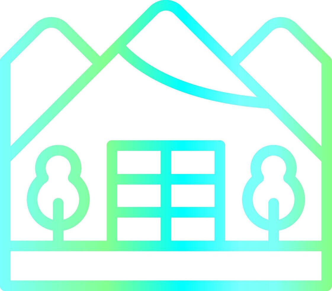 Igloo Landscape Creative Icon Design vector