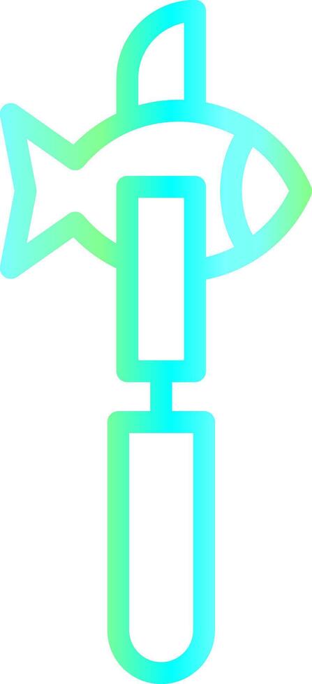 Fillet Knife Creative Icon Design vector