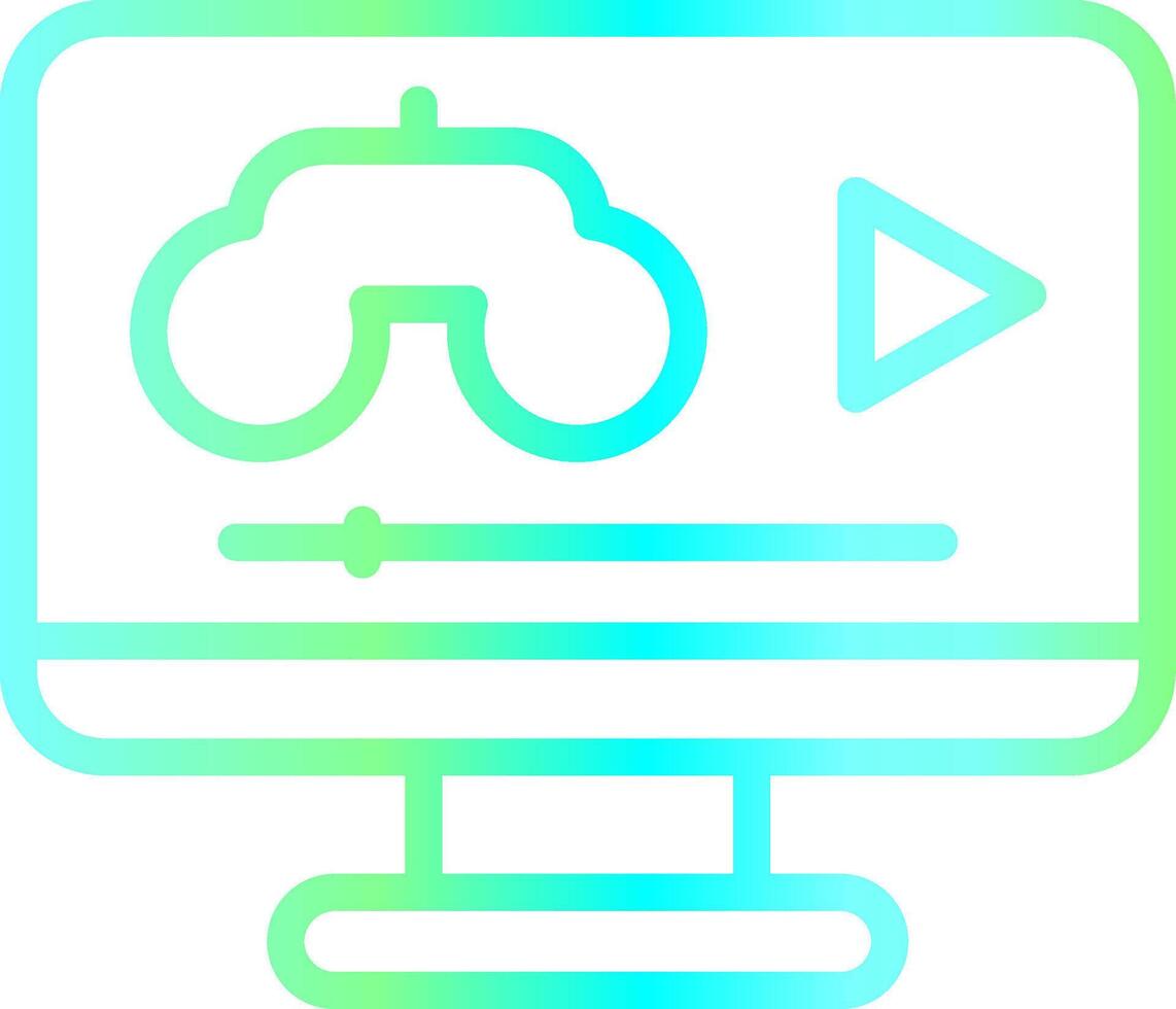 Game Streaming Creative Icon Design vector