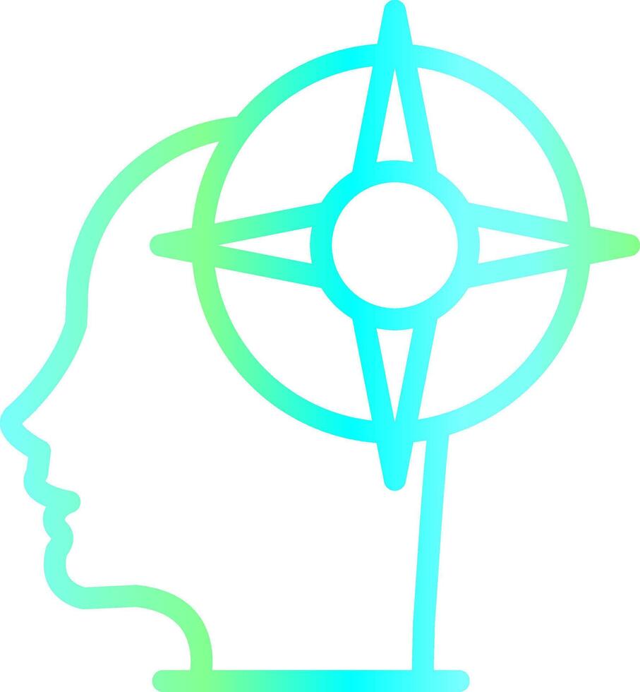 Self Exploration Creative Icon Design vector