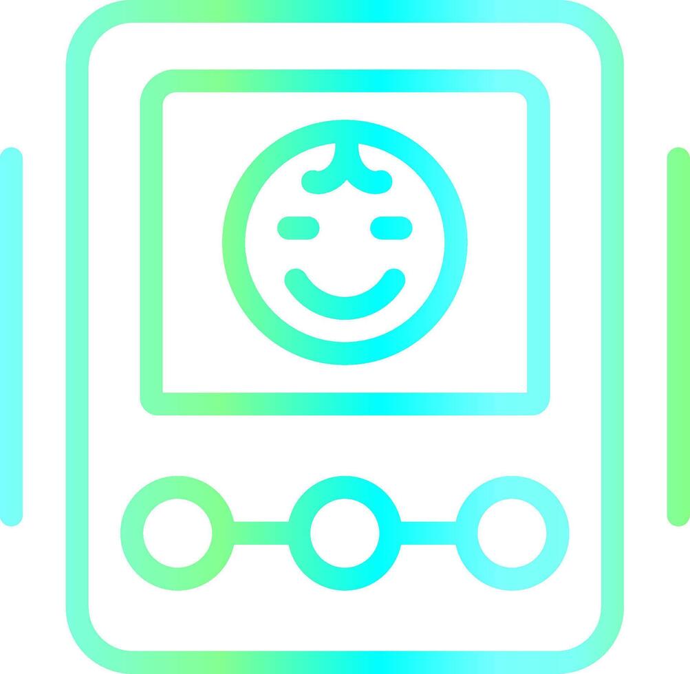 Baby Monitor Creative Icon Design vector