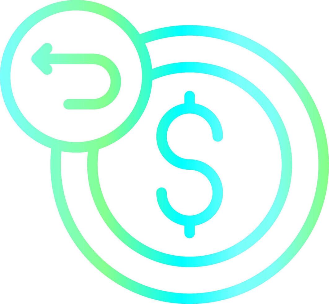 Refund Creative Icon Design vector