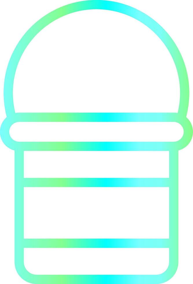 Bait Bucket Creative Icon Design vector