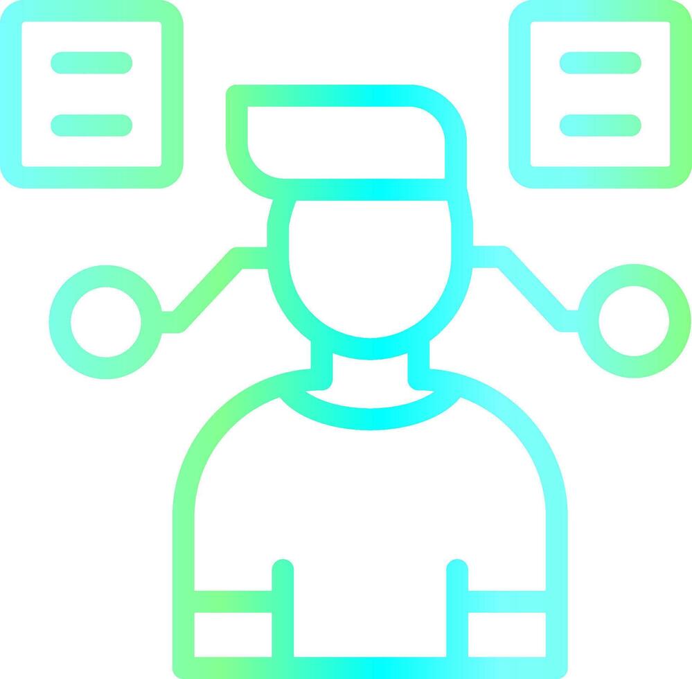 User Predictions Creative Icon Design vector