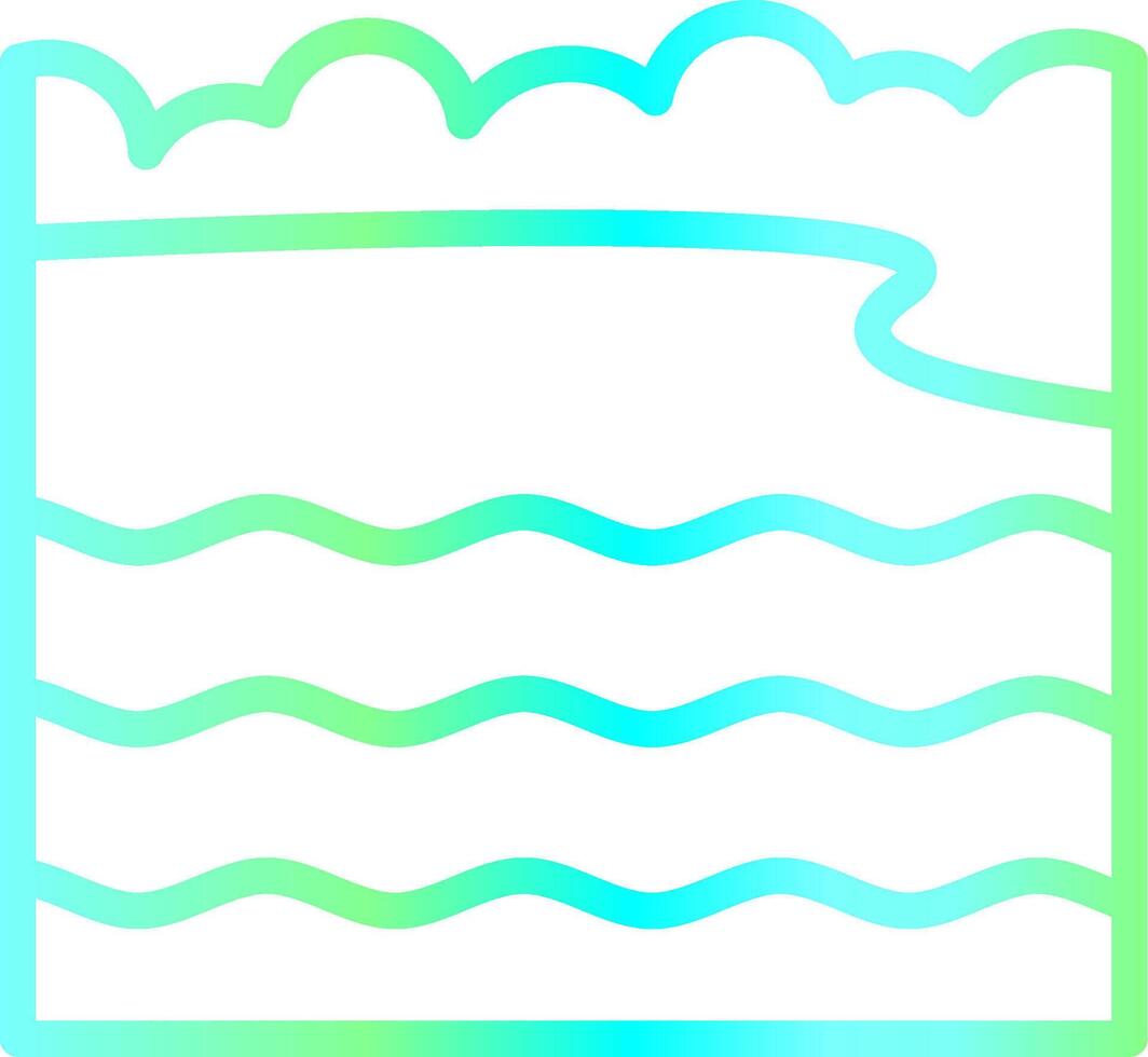 Bay Landscape Creative Icon Design vector