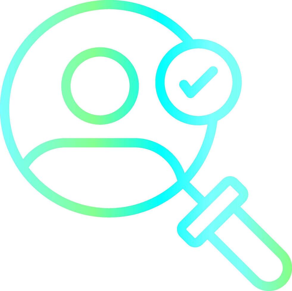 Suitable Candidate Creative Icon Design vector
