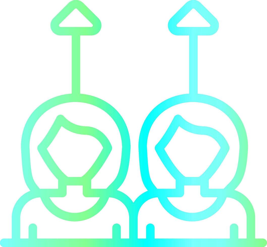 Same Approach Creative Icon Design vector