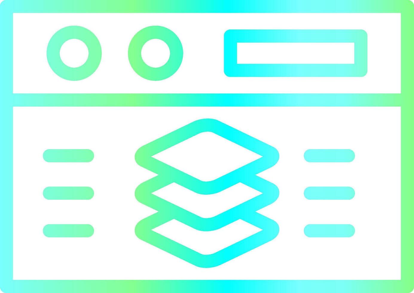 Full Stack Developer Creative Icon Design vector