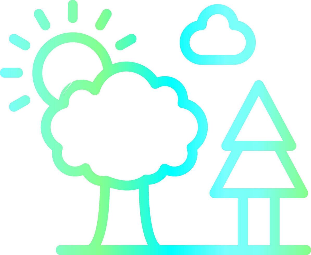 Trees Creative Icon Design vector