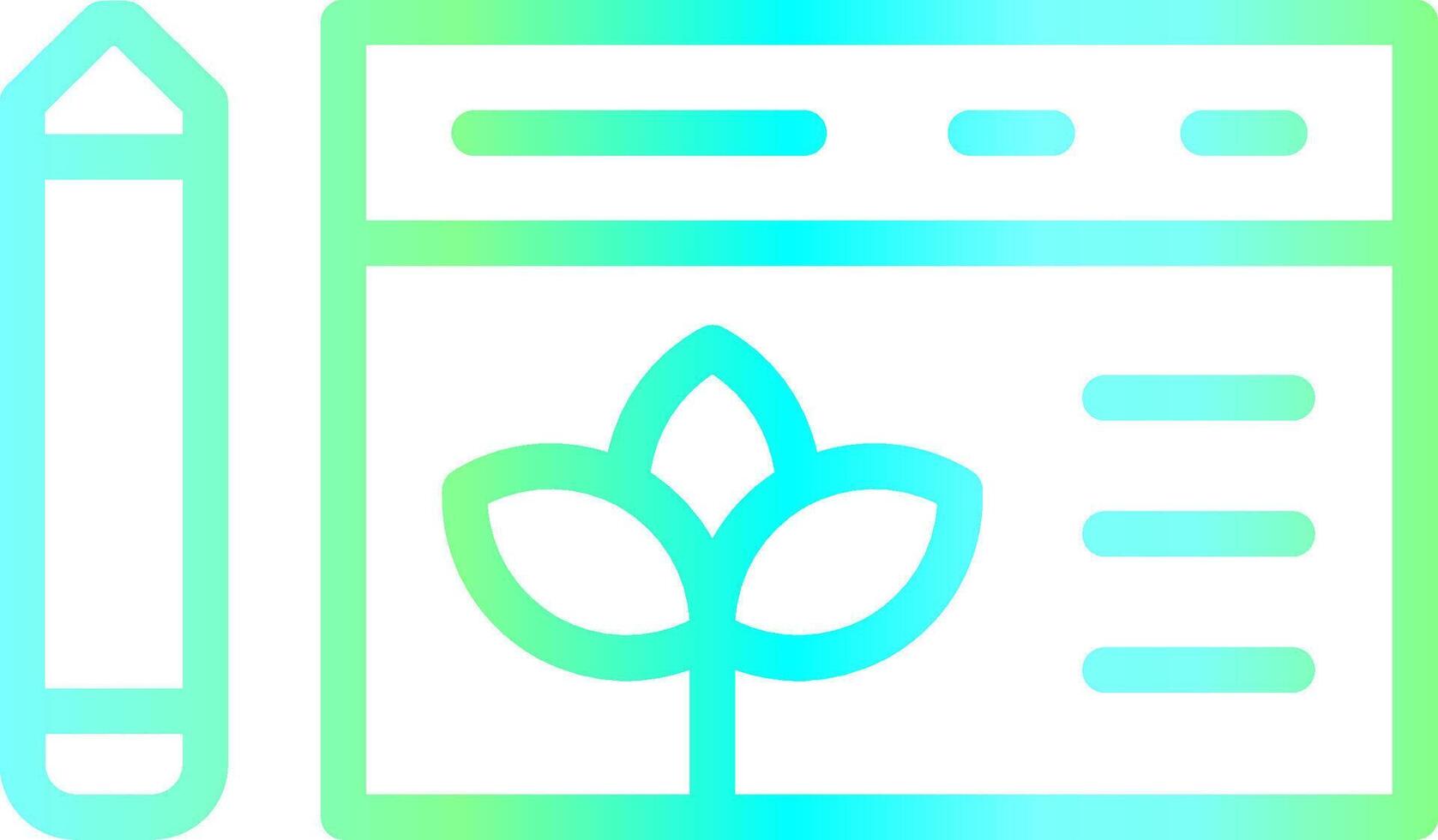 Fresh Content Creative Icon Design vector