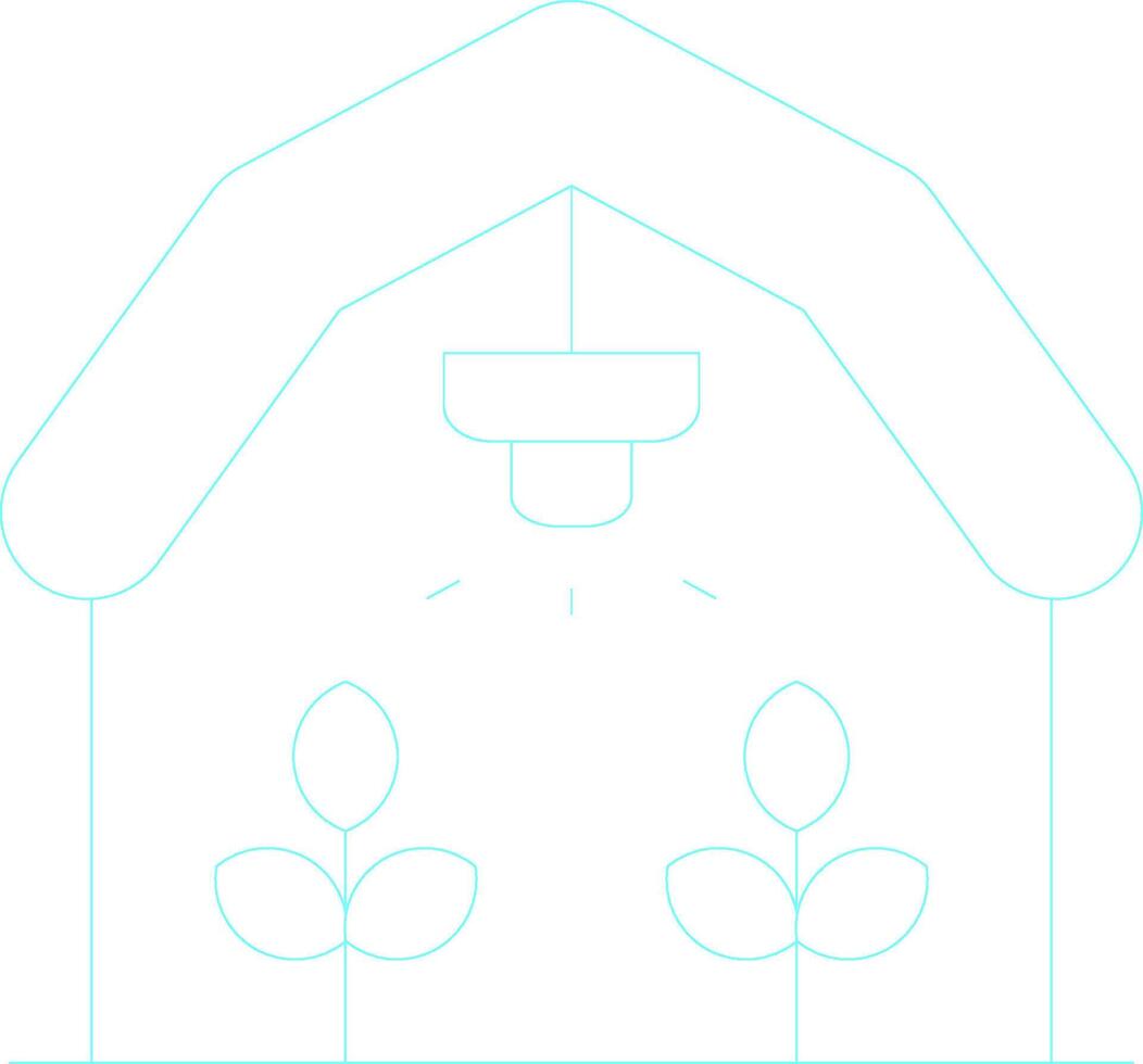 Greenhouse Creative Icon Design vector
