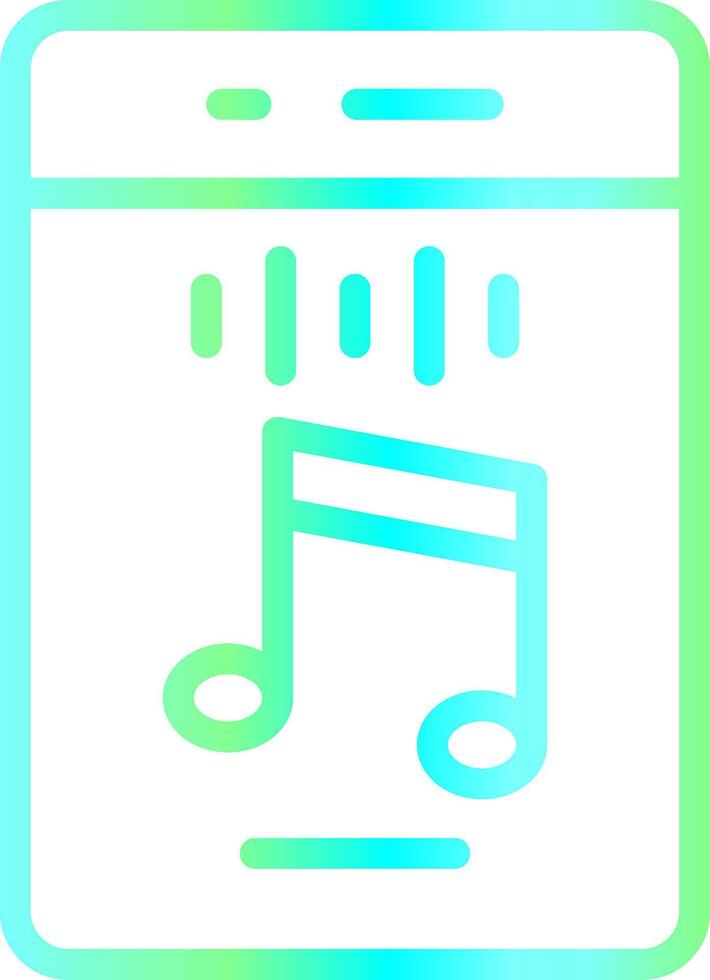 Vertical Rhythm Creative Icon Design vector