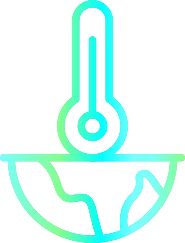 Global Warming Creative Icon Design vector
