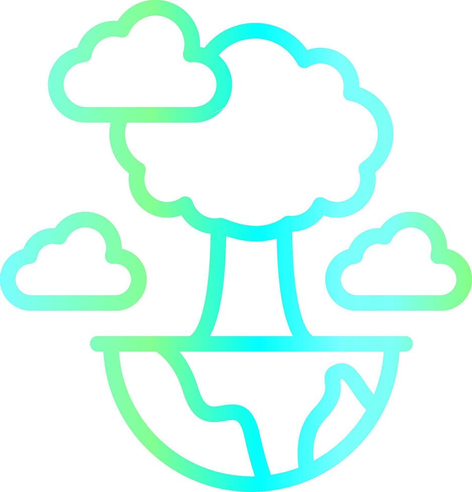 Green Planet Creative Icon Design vector