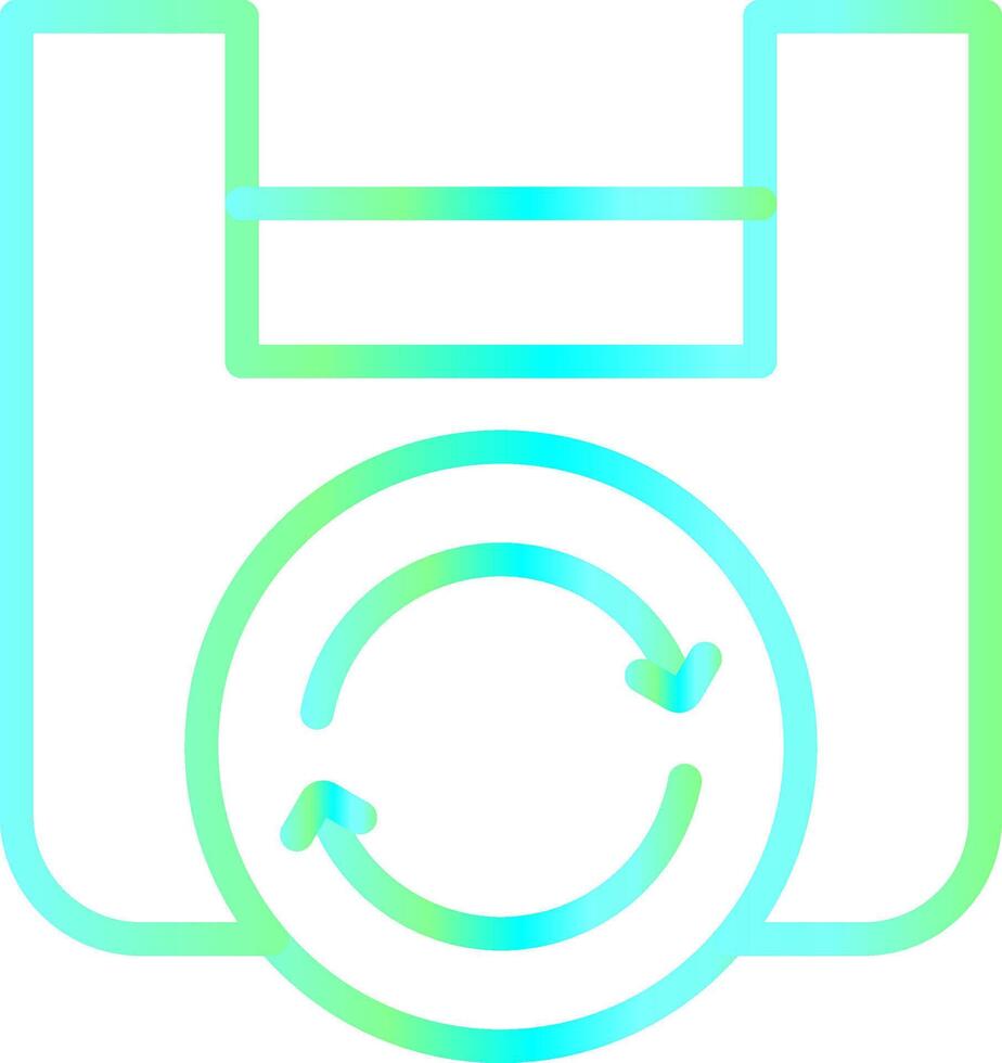 Bag Recycling Creative Icon Design vector