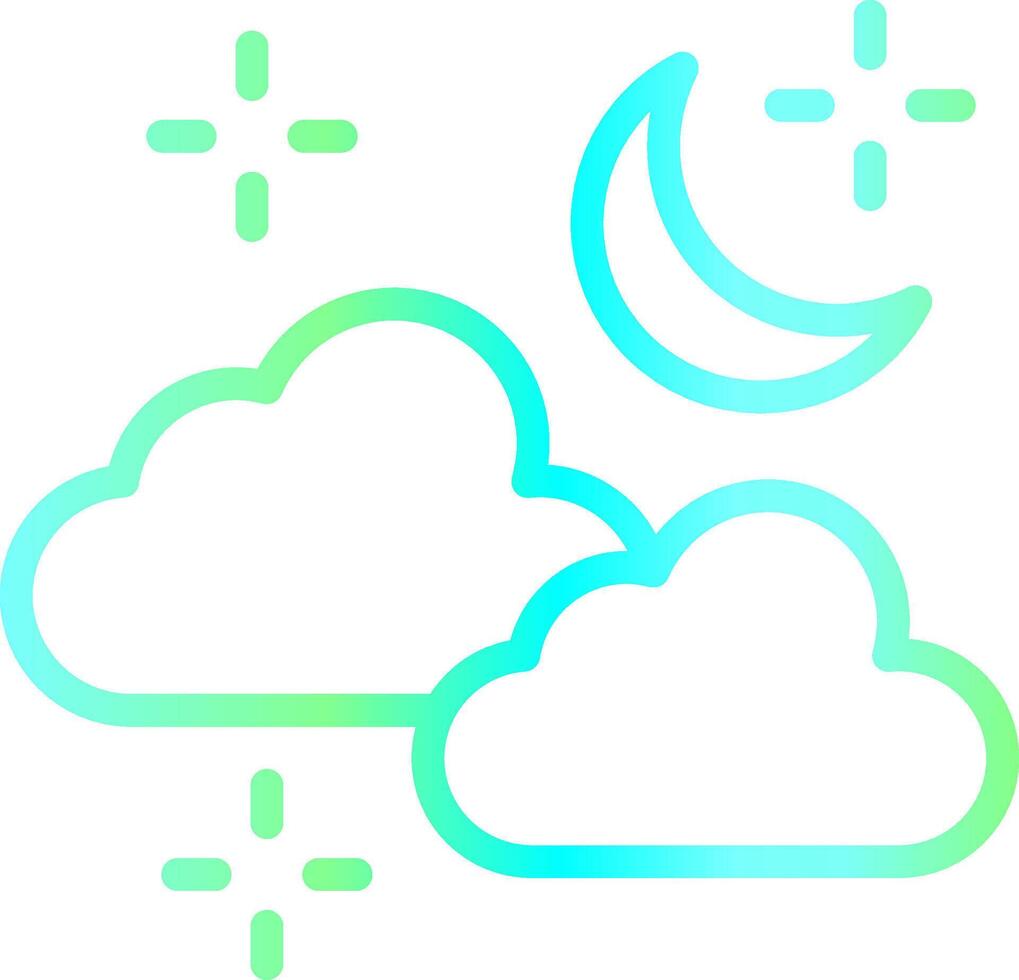 Cloudy Weather Creative Icon Design vector