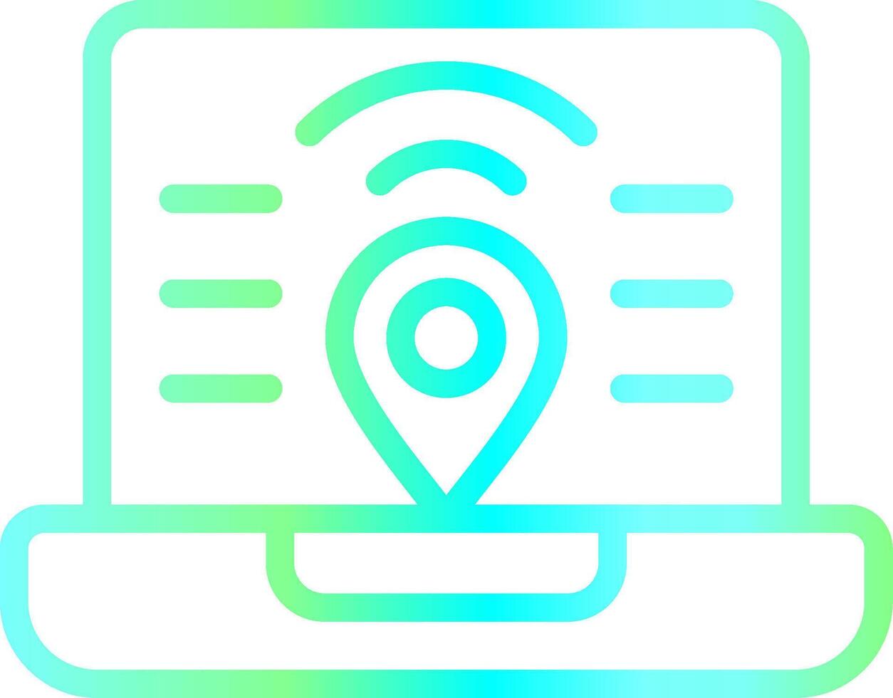 Digital Nomad Hub Creative Icon Design vector