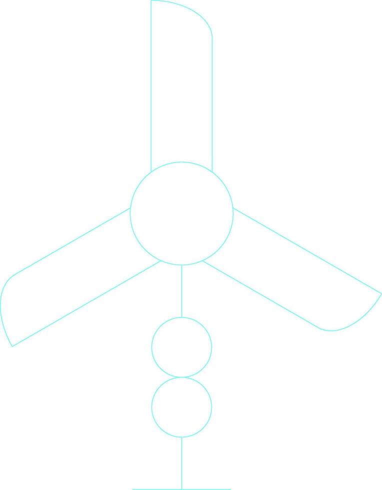 viento turbina creativo icono diseño vector