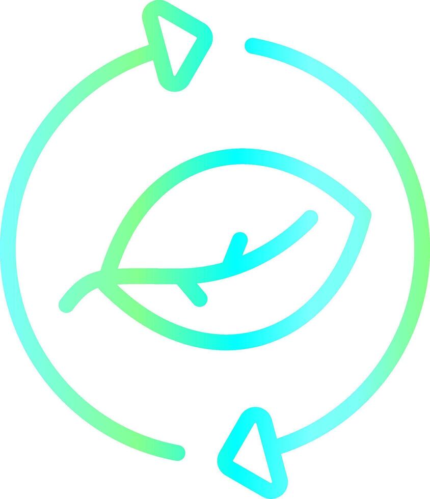 Leaf Recycle Creative Icon Design vector