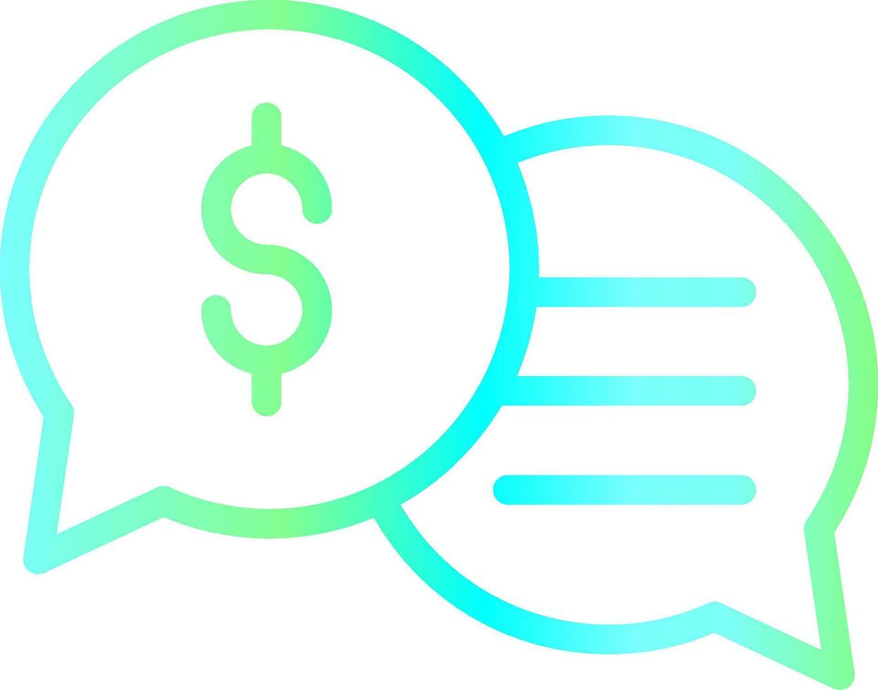 Business Dialog Creative Icon Design vector
