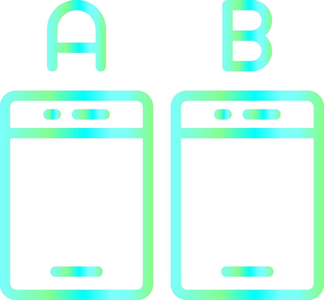 Ab Testing Creative Icon Design vector