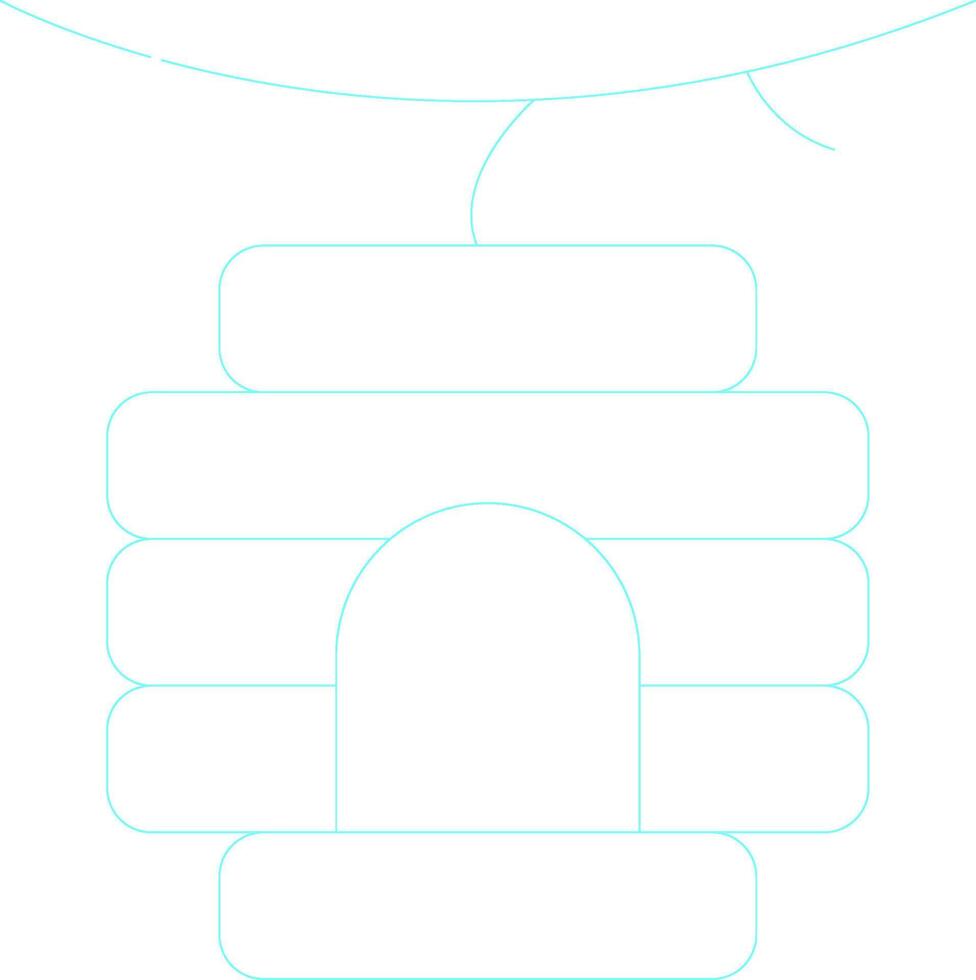 Bee Hive Creative Icon Design vector