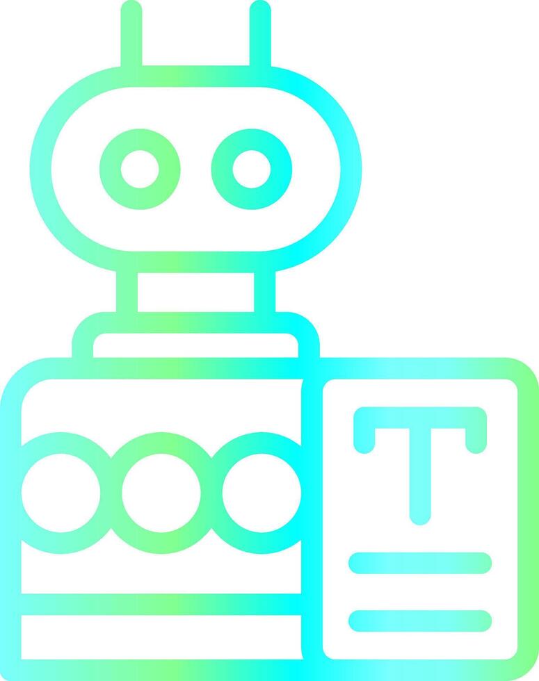 Bots Copywriting Creative Icon Design vector