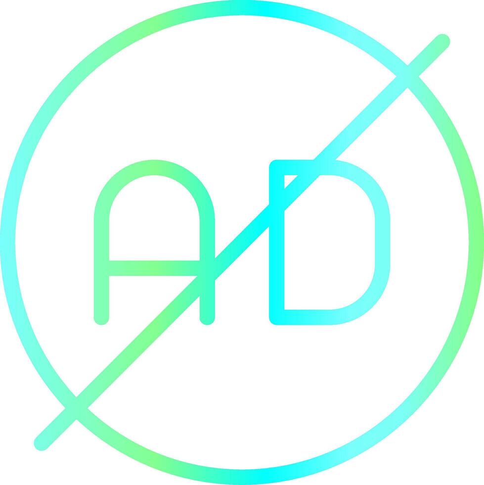 Ad Blocker Creative Icon Design vector