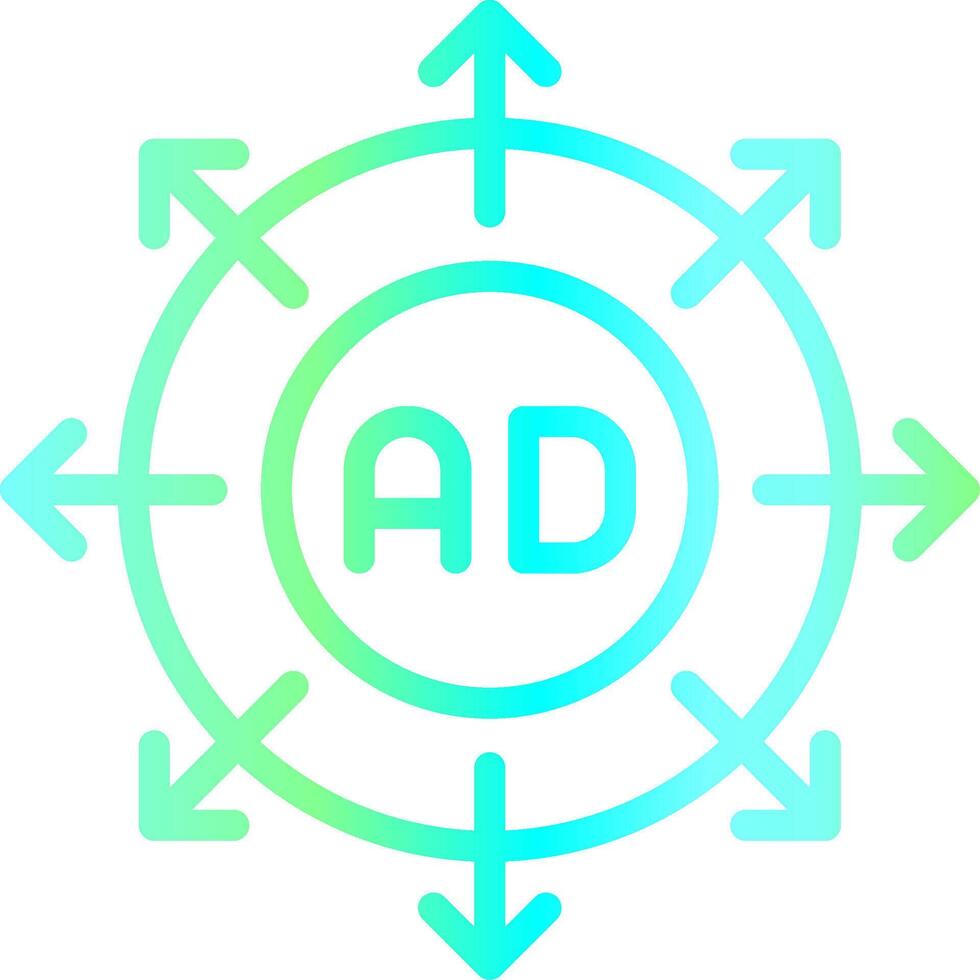 Advertising Submission Creative Icon Design vector