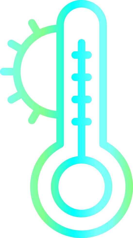 diseño de icono creativo de temperatura vector