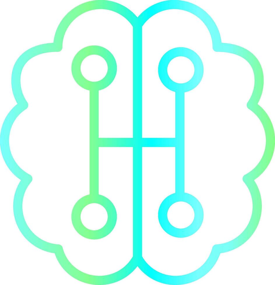 Humanoid Robot Creative Icon Design vector
