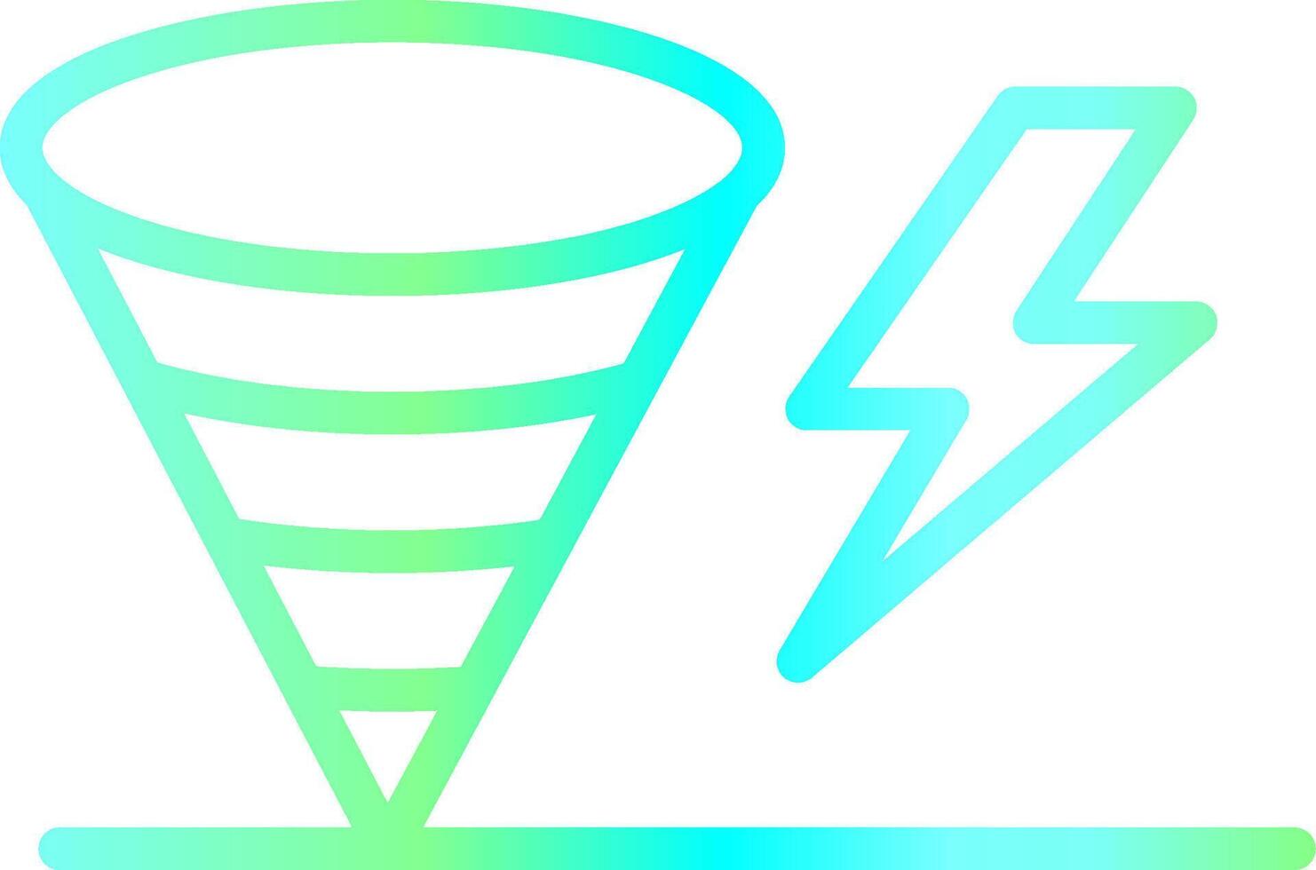 Tornado Creative Icon Design vector