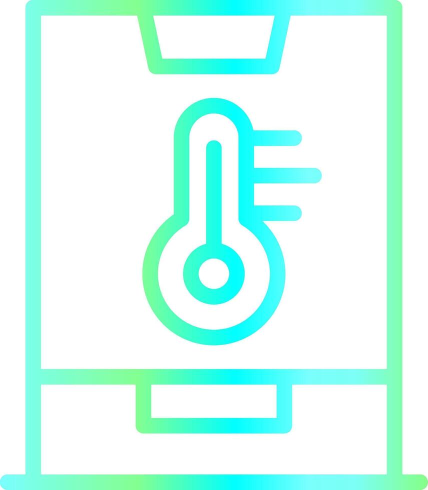 Smart Temperature Creative Icon Design vector