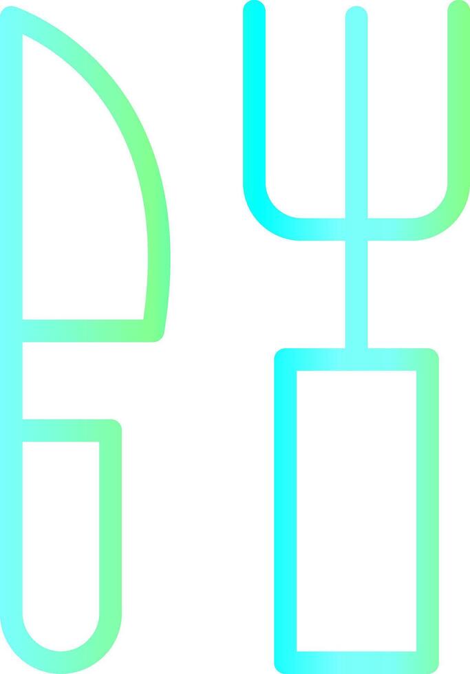 Fork and Knife Creative Icon Design vector