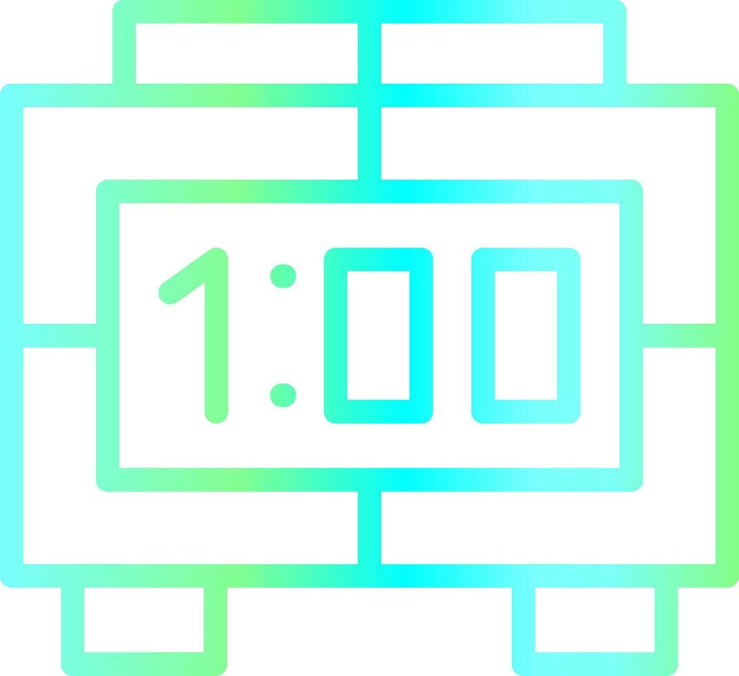 Digital Clock Creative Icon Design vector