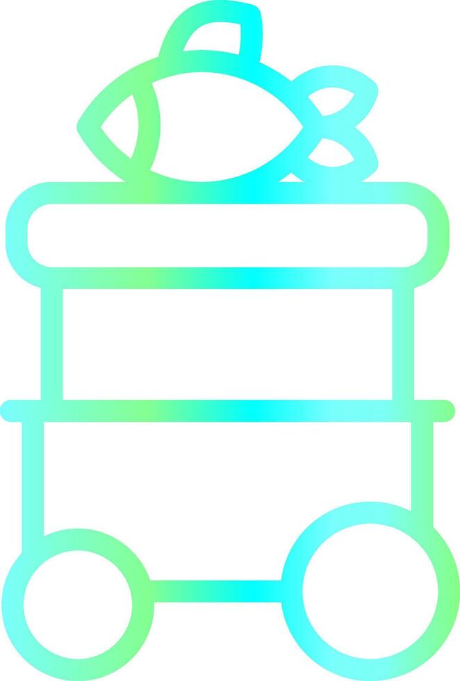 Line Blue Green Gradient Design vector